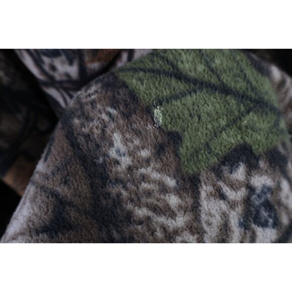 Vintage 90s Streetwear Mens Large Distressed Camouflage Fleece Hoodie Sweatshirt - Picture 8 of 12